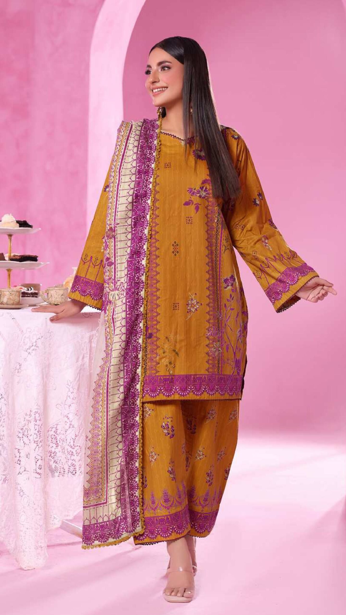 ALZOHAIB – COCO CORDS Cambric Digital Printed Collection Vol-1 2025 | Unstitched 3-Piece Suit
