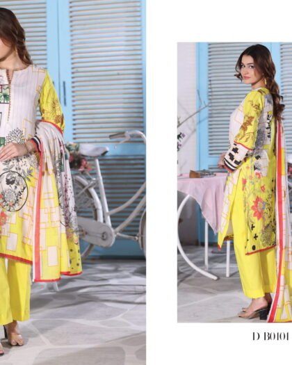 IZHAN MAGIC IN PRINTS Digital Printed Lawn 3-Piece Collection Vol-1 (2026) – 3 Piece Unstitched