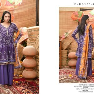 CHUNRI Bana Dora by Moosa Jee – Digital Printed Lawn Collection Vol-1 2026 | Unstitched 3-Piece Suit