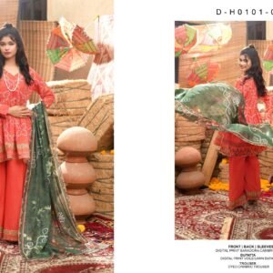 CHUNRI Bana Dora by Moosa Jee – Digital Printed Lawn Collection Vol-1 2026 | Unstitched 3-Piece Suit