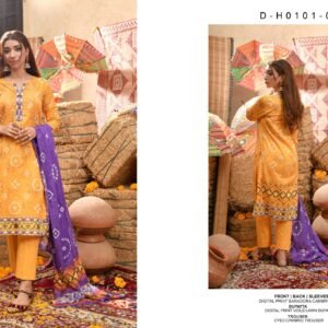 CHUNRI Bana Dora by Moosa Jee – Digital Printed Lawn Collection Vol-1 2026 | Unstitched 3-Piece Suit