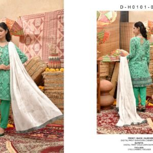 CHUNRI Bana Dora by Moosa Jee – Digital Printed Lawn Collection Vol-1 2026 | Unstitched 3-Piece Suit