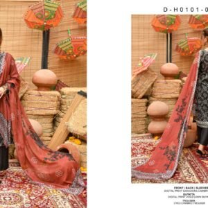 CHUNRI Bana Dora by Moosa Jee – Digital Printed Lawn Collection Vol-1 2026 | Unstitched 3-Piece Suit