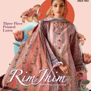 RIM JHIM by Gul Ahmed – Luxury Digital Printed Lawn 3-Piece Collection 2025