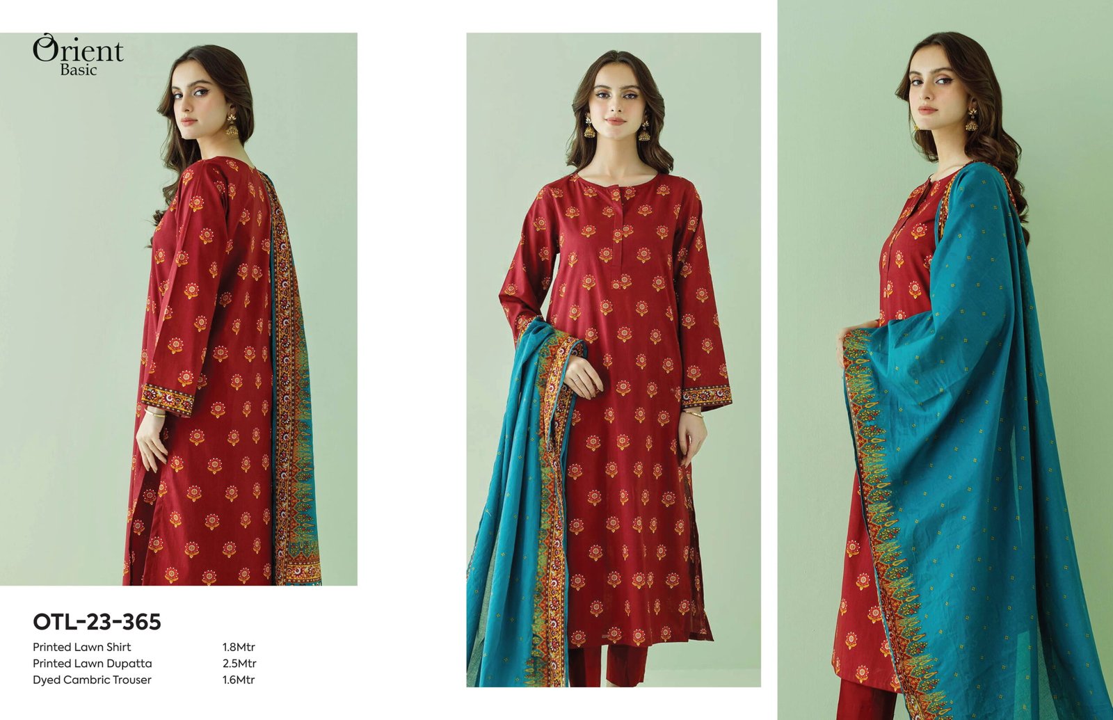 ORIENT Basic Printed Lawn 3-Piece Collection | Vol-1 2026