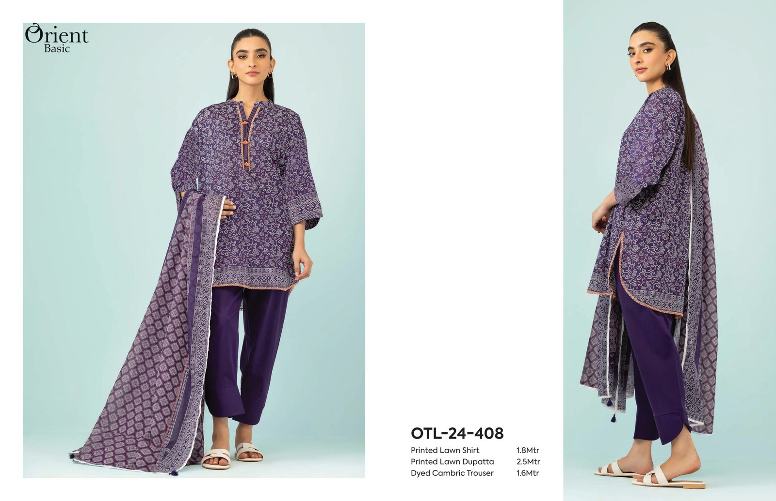 ORIENT Basic Printed Lawn 3-Piece Collection | Vol-1 2026
