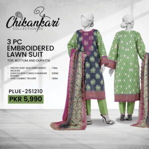 PANJNAD by J – Embroidered Chickankari Luxury Summer Lawn 3-Piece Collection (2026)