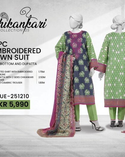 PANJNAD by J – Embroidered Chickankari Luxury Summer Lawn 3-Piece Collection (2026)