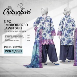PANJNAD by J – Embroidered Chickankari Luxury Summer Lawn 3-Piece Collection (2026)