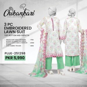 PANJNAD by J – Embroidered Chickankari Luxury Summer Lawn 3-Piece Collection (2026)