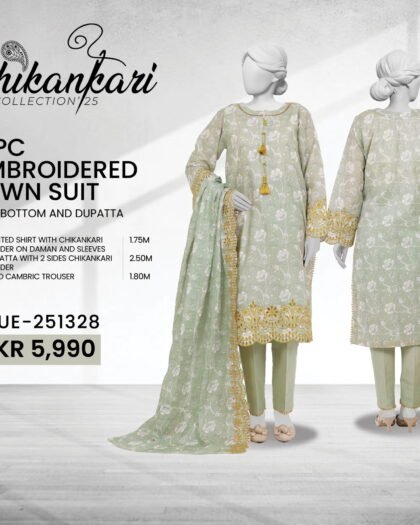 PANJNAD by J – Embroidered Chickankari Luxury Summer Lawn 3-Piece Collection (2026)