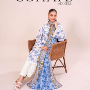 SOHAYE by Diners – Luxury Digital Printed Lawn 3-Piece Collection 2025