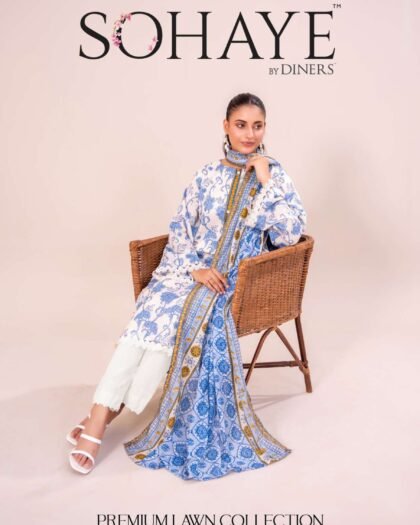 SOHAYE by Diners – Luxury Digital Printed Lawn 3-Piece Collection 2025