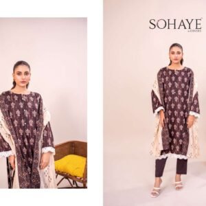 SOHAYE by Diners – Luxury Digital Printed Lawn 3-Piece Collection 2025