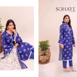 SOHAYE by Diners – Luxury Digital Printed Lawn 3-Piece Collection 2025