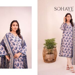 SOHAYE by Diners – Luxury Digital Printed Lawn 3-Piece Collection 2025