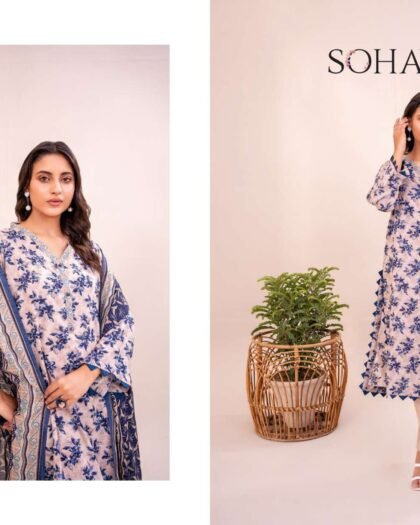 SOHAYE by Diners – Luxury Digital Printed Lawn 3-Piece Collection 2025