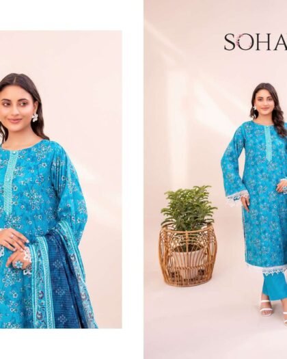 SOHAYE by Diners – Luxury Digital Printed Lawn 3-Piece Collection 2025