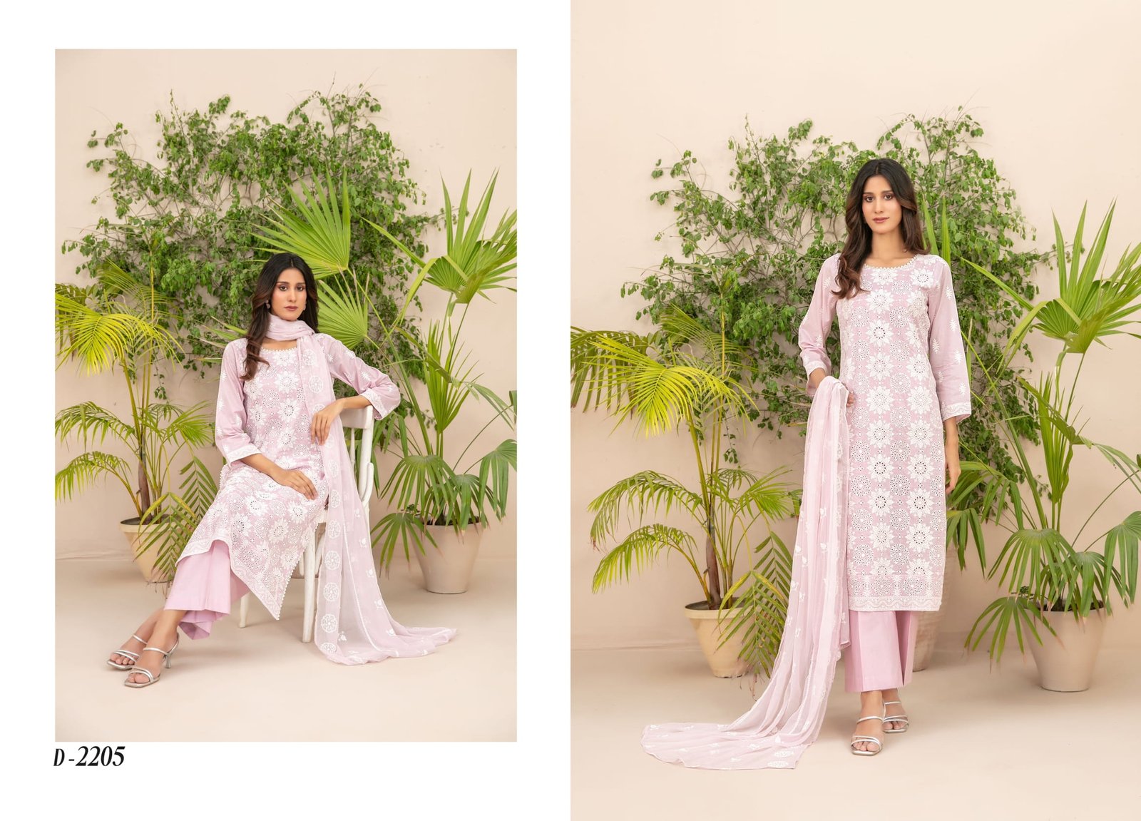 SHEIZA Schiffli Embroidered Lawn 7-Piece Collection | Shahid Tawakkal - Image 4