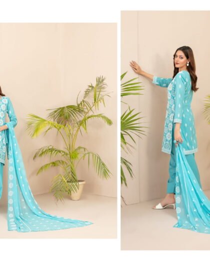 SHEIZA Schiffli Embroidered Lawn 7-Piece Collection | Shahid Tawakkal