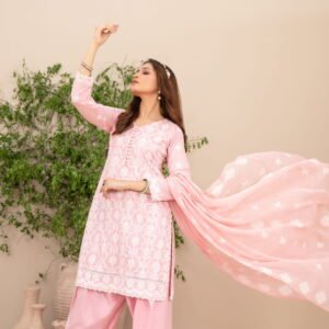 SHEIZA Schiffli Embroidered Lawn 7-Piece Collection | Shahid Tawakkal