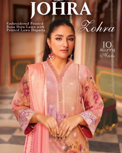 Zohra by Johrra Chickankari Embroidered Lawn