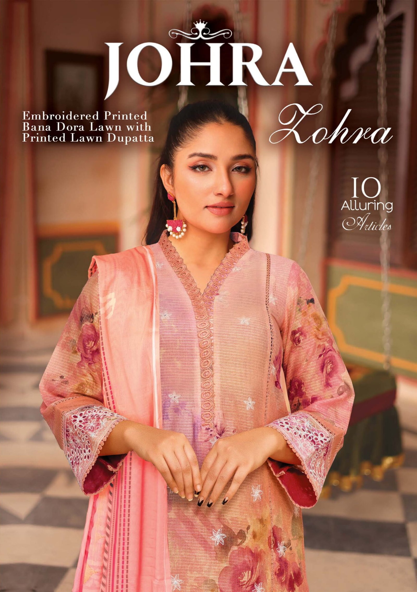 Zohra by Johrra Chickankari Embroidered Lawn