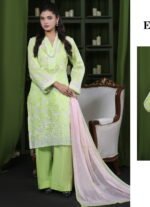 Moosa Jee Eid Collection 2026 – Lawnkari Doriya Schiffli Embroidered Lawn Suit