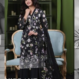 Moosa Jee Eid Collection 2026 – Lawnkari Doriya Schiffli Embroidered Lawn Suit