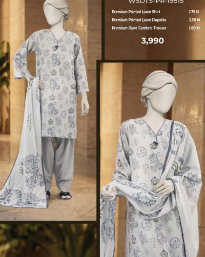 MTJ Digital Printed Lawn 3-Piece Collection | Vol-1 2026