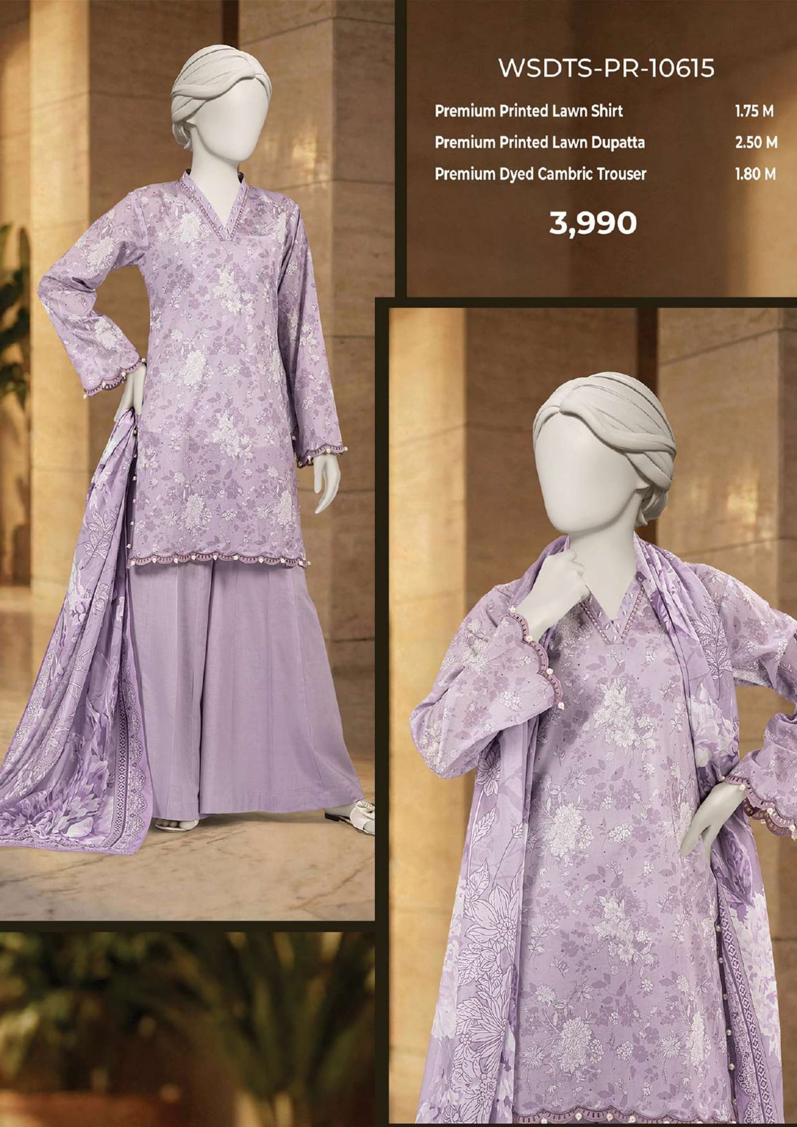 MTJ Digital Printed Lawn 3-Piece Collection | Vol-1 2026