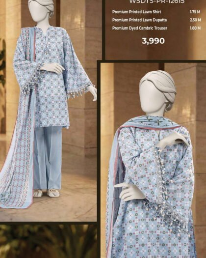 MTJ Digital Printed Lawn 3-Piece Collection | Vol-1 2026