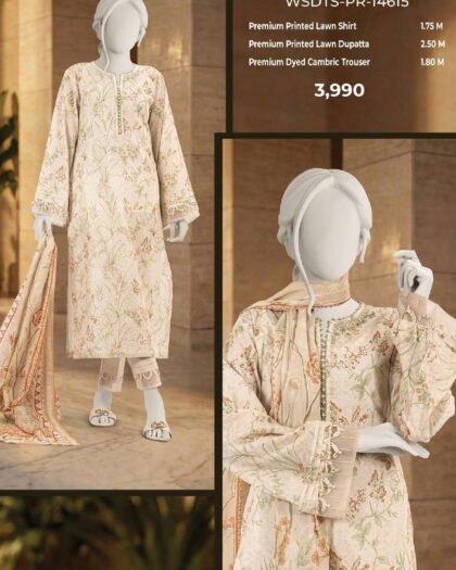 MTJ Digital Printed Lawn 3-Piece Collection | Vol-1 2026