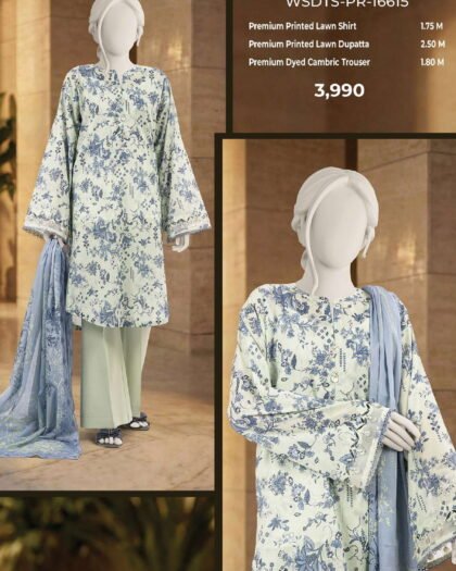 MTJ Digital Printed Lawn 3-Piece Collection | Vol-1 2026