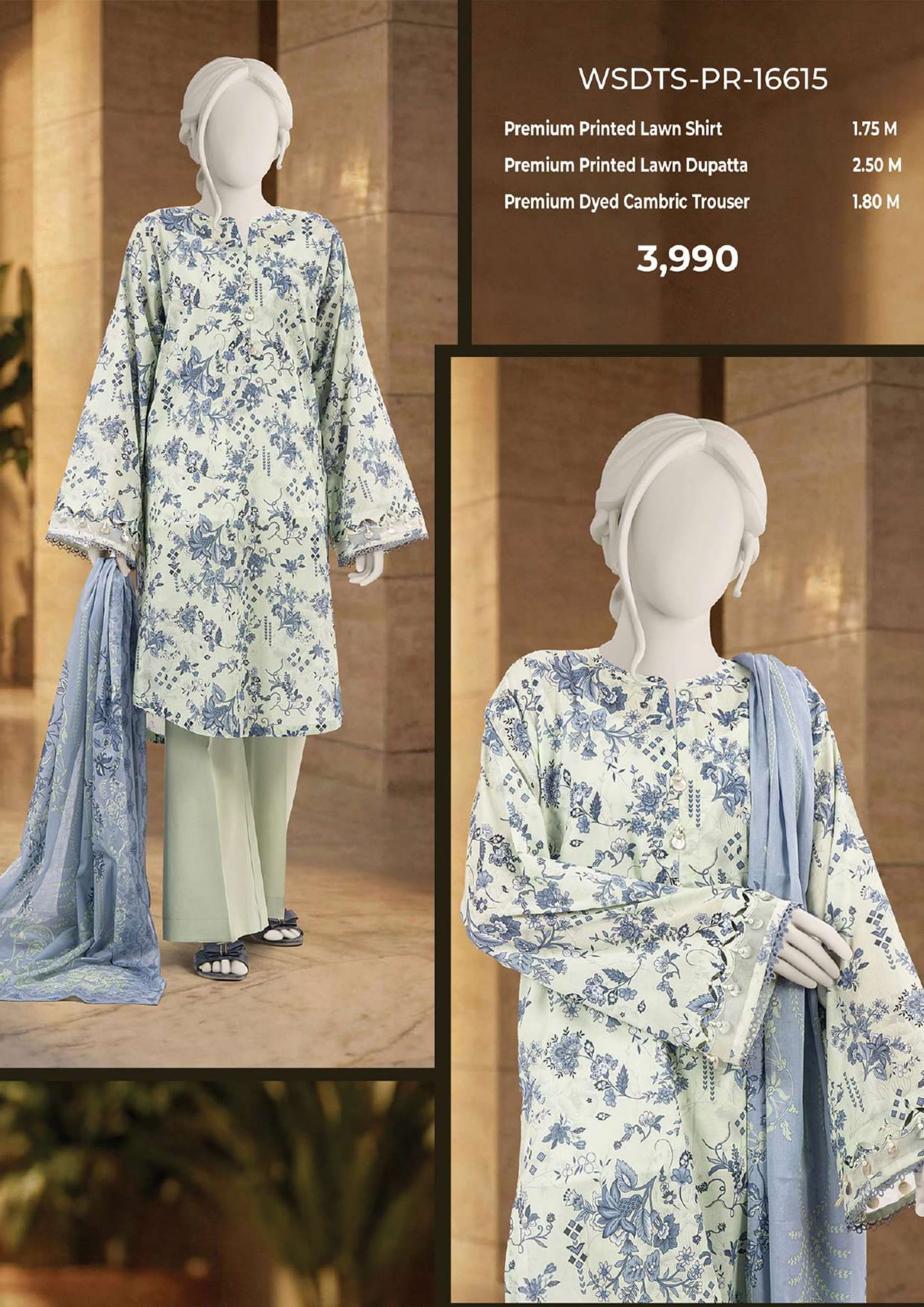 MTJ Digital Printed Lawn 3-Piece Collection | Vol-1 2026