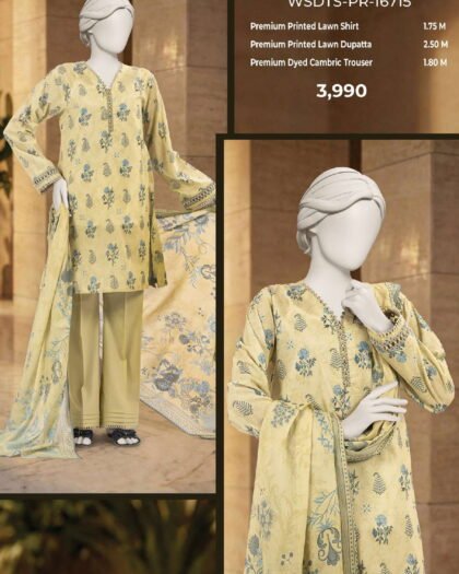 MTJ Digital Printed Lawn 3-Piece Collection | Vol-1 2026