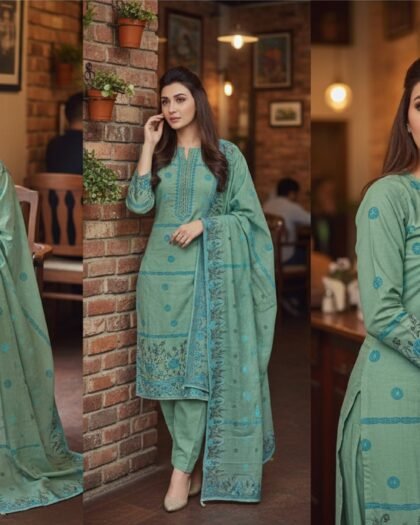 Premium Broshia Banarsi Jacquard Lawn Collection Vol-6 (2026) – 3 Piece Unstitched