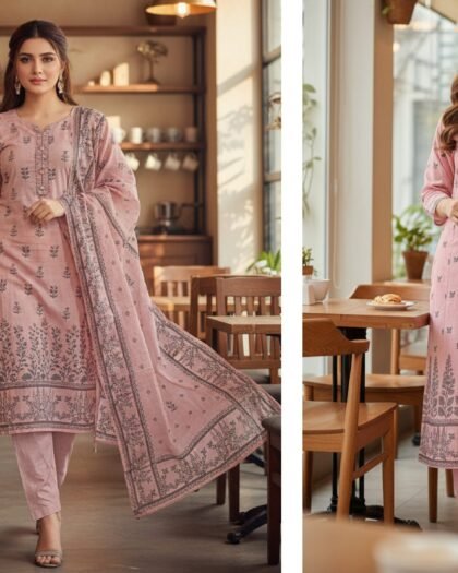 Premium Broshia Banarsi Jacquard Lawn Collection Vol-6 (2026) – 3 Piece Unstitched