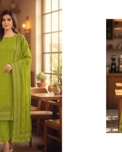 Premium Broshia Banarsi Jacquard Lawn Collection Vol-6 (2026) – 3 Piece Unstitched