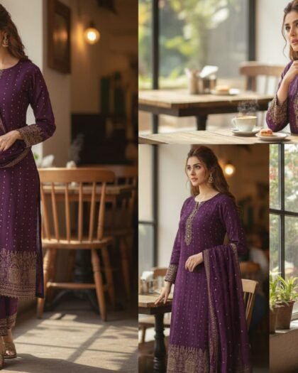 Premium Broshia Banarsi Jacquard Lawn Collection Vol-6 (2026) – 3 Piece Unstitched