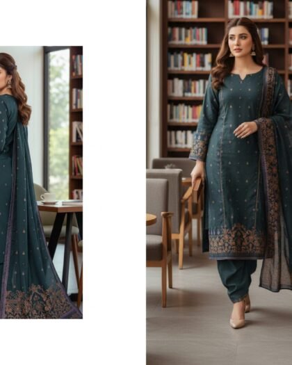 Premium Broshia Banarsi Jacquard Lawn Collection Vol-6 (2026) – 3 Piece Unstitched