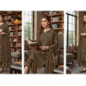 Premium Broshia Banarsi Jacquard Lawn Collection Vol-6 (2026) – 3 Piece Unstitched