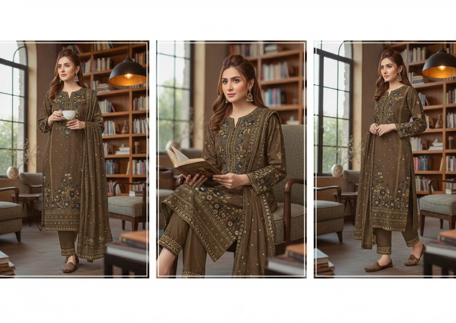 Premium Broshia Banarsi Jacquard Lawn Collection Vol-6 (2026) – 3 Piece Unstitched