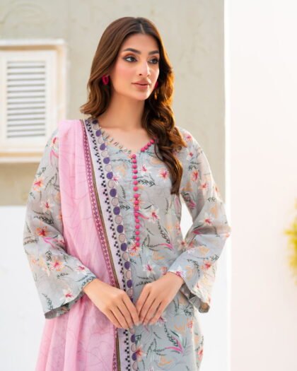 SALINA CHAMKI Digital Printed Lawn 3-Piece | Vol-1 2026