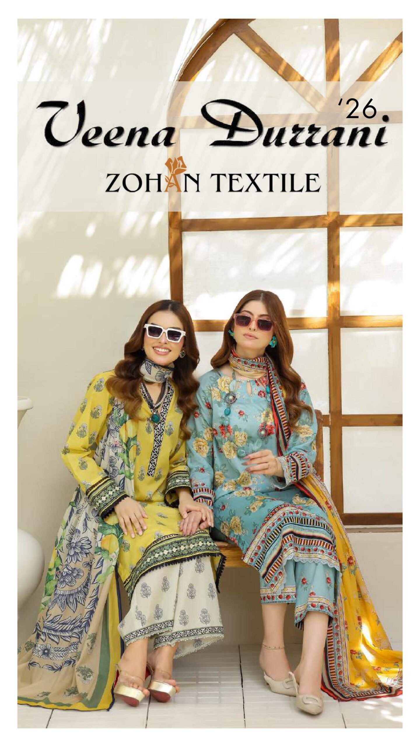 Veena Durrani Coco Cords Digital Printed Lawn