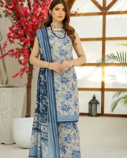 Veena Durrani Coco Cords Digital Printed Collection Vol-1 (2026) – 3 Piece Unstitched