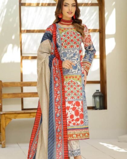 Veena Durrani Coco Cords Digital Printed Collection Vol-1 (2026) – 3 Piece Unstitched