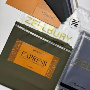 Zellbury Express Men’s Wash & Wear Collection 2025 – 100% Original Stock (4.25 Metres)