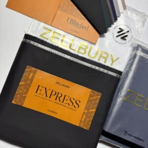 Zellbury Express Men’s Wash & Wear Collection 2025 – 100% Original Stock (4.25 Metres)