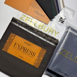 Zellbury Express Men’s Wash & Wear Collection 2025 – 100% Original Stock (4.25 Metres)